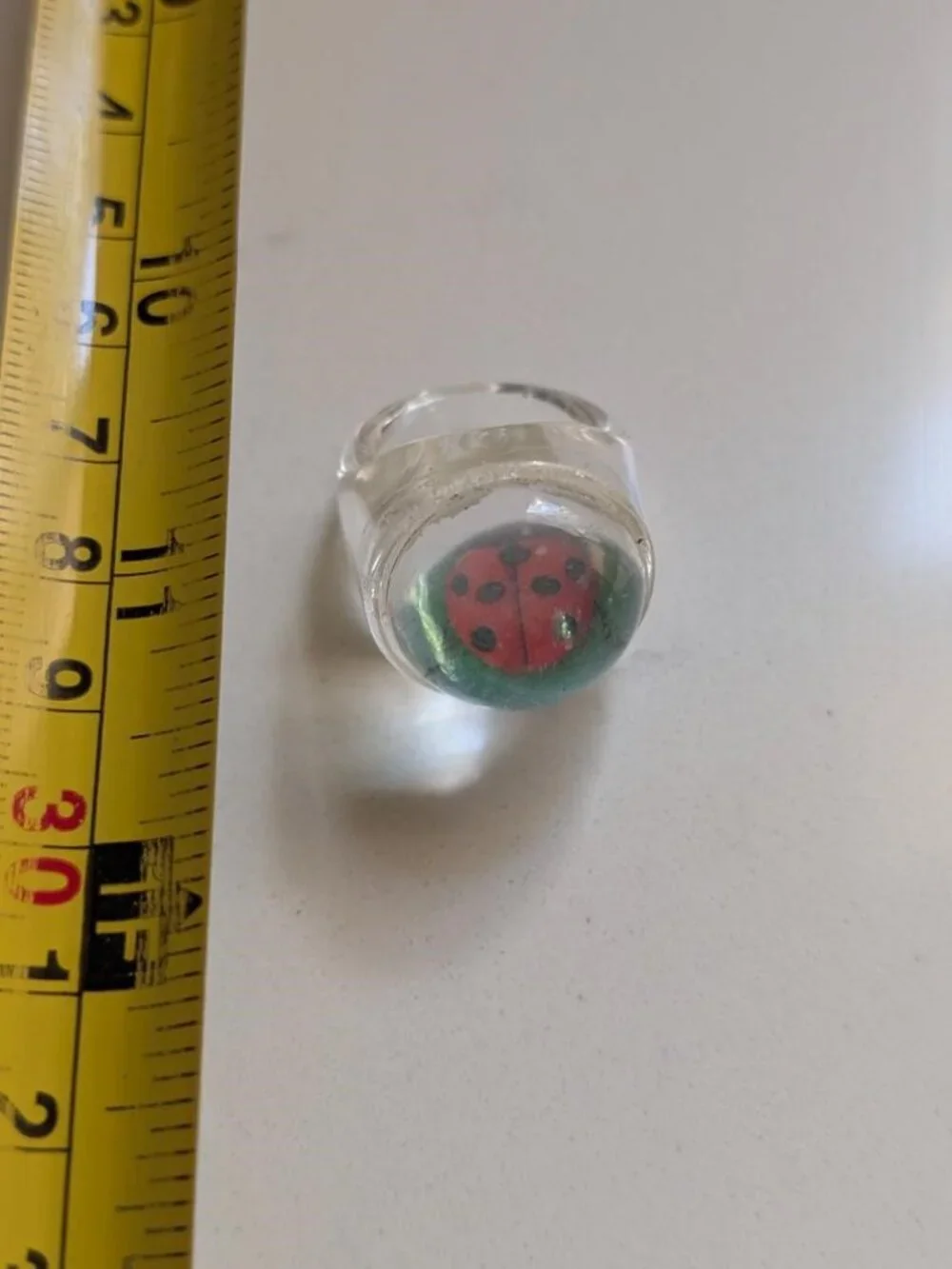 Rare Large Vintage Halloween Lady Bug Ring. Check the pictures for details